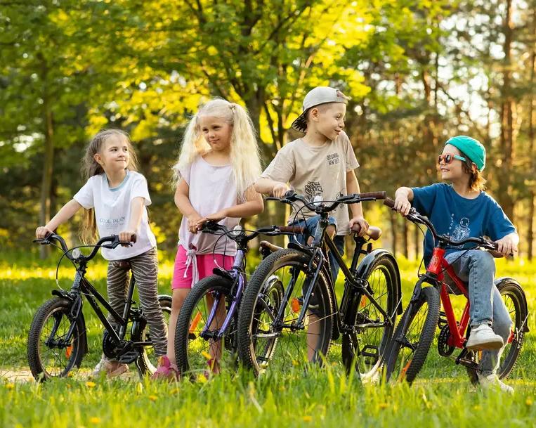 Подборка подростковых велосипедов на возраст от 5 до 9 лет.</p>
<p>Семь моделей с колесами 20 дюймов